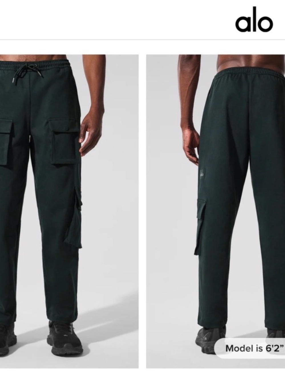 ALO Yoga Men's Northstar Cargo pant green